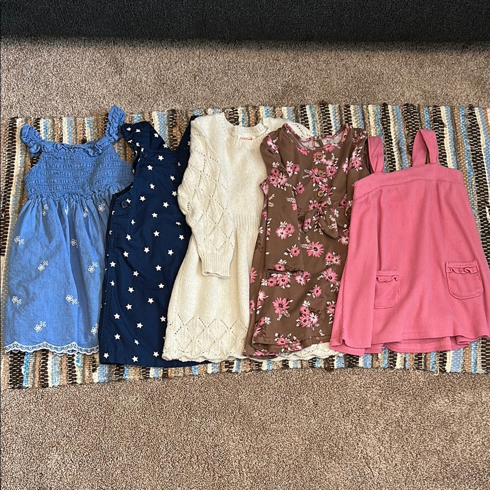 Floral Brown Kids Dress